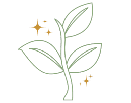 Pousse verte étoilée